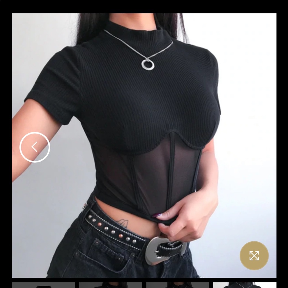 BB Goth Crop Top